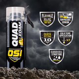 OSI Quad Tan Foam Window and Door Foam Sealant 21.1 oz, Pack of 12
