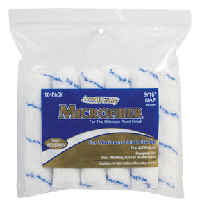 ArroWorthy Microfiber 6.5 in. W X 9/16 in. Mini Paint Roller Cover 10 pk, Pack of 6