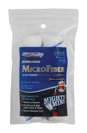 ArroWorthy Barracuda Microfiber 4 in. W X 1/4 in. Jumbo Paint Roller Cover 2 pk, Pack of 12