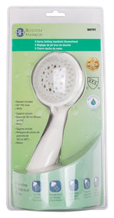 Boston Harbor S2254G22WH Handheld Showerhead, 1.75 gpm, 1/2-14 NPT in Connection, Threaded, 5 -Spray Function, PVC