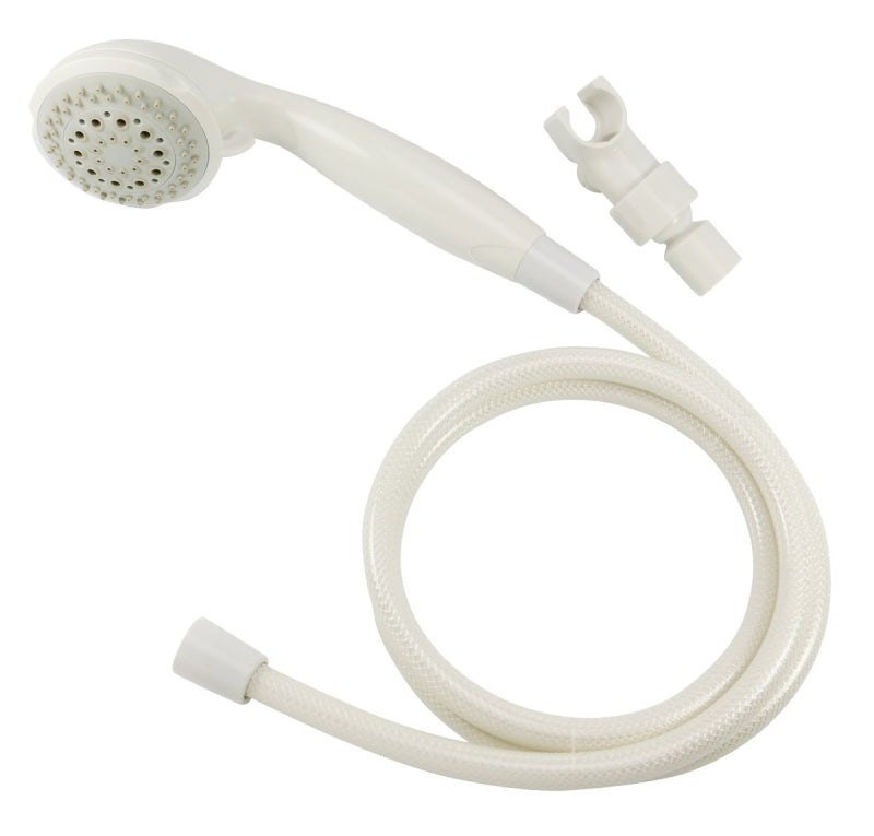 Boston Harbor S2254G22WH Handheld Showerhead, 1.75 gpm, 1/2-14 NPT in Connection, Threaded, 5 -Spray Function, PVC