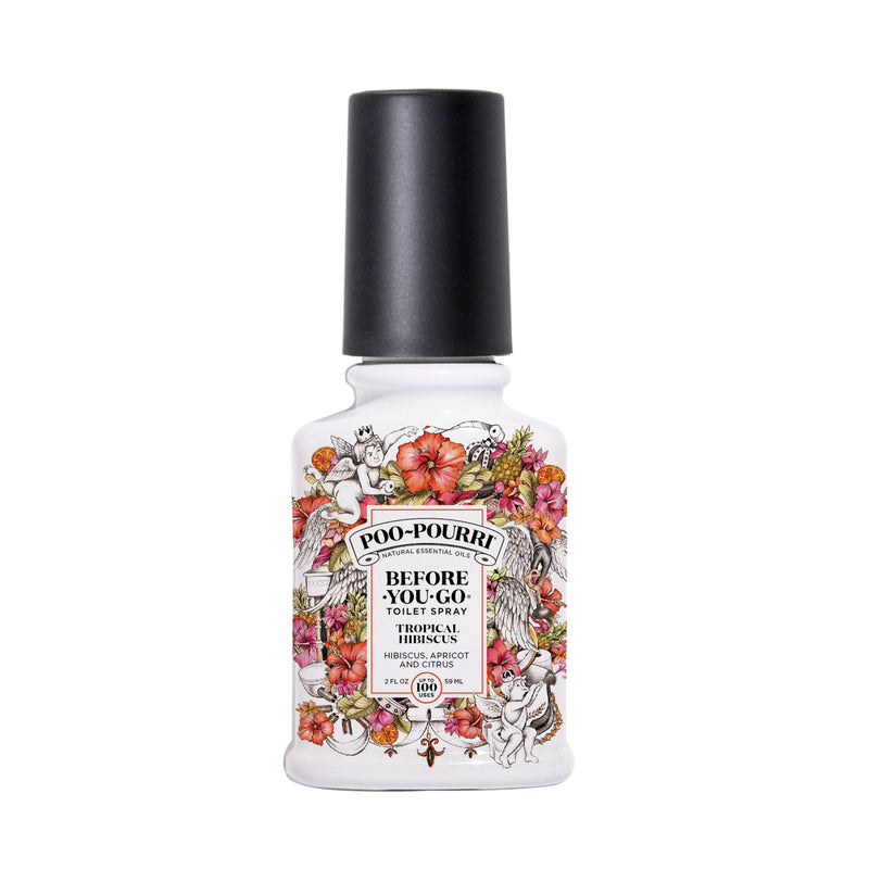 Poo-Pourri Tropical Hibiscus Scent Odor Eliminator 2 oz Liquid, Pack of 12