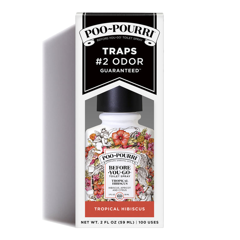 Poo-Pourri Tropical Hibiscus Scent Odor Eliminator 2 oz Liquid, Pack of 12