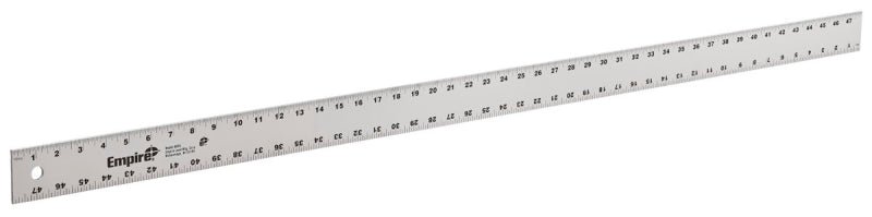 Steel Ruler 48 Inch Empire 4004 Straight Edge Ruler, 48 in L, 2 in W, Inch Graduation, Alu ...
