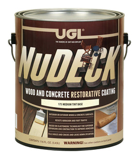 UGL NuDECK Flat Medium Tint Base Mid Tone Base Floor and Patio Coating 1 gal, Pack of 2