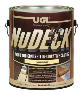 UGL NuDECK Flat Dark Tint Base Deep Tone Base Floor and Patio Coating 1 gal, Pack of 2