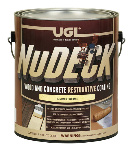 UGL NuDECK Flat Dark Tint Base Deep Tone Base Floor and Patio Coating 1 gal, Pack of 2