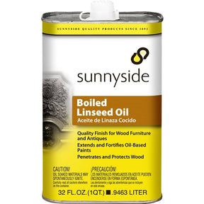 Sunnyside 87232 Boiled Linseed Oil, Clear Amber, Liquid, 1 qt, Can