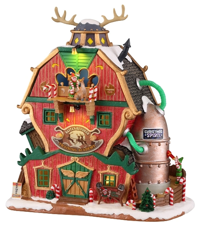 Lemax 15793 Santa's Reindeer Academy Figurine, 4.5 V