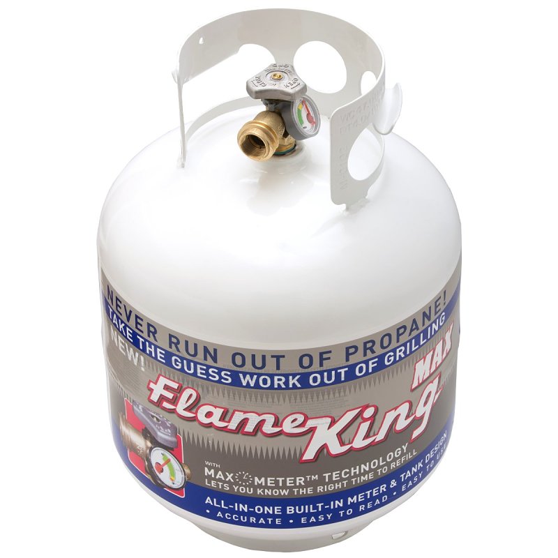 Flame King YSN230 LP Cylinder with OPD and Gauge, 5 gal Tank, Steel