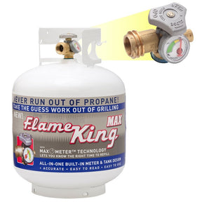 Flame King YSN230 LP Cylinder with OPD and Gauge, 5 gal Tank, Steel
