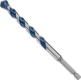 Bosch BlueGranite Turbo HCBG15T Hammer Drill Bit, 7/16 in Dia, 6 in OAL, Milled Flute, 2-Flute, 5/16 in Dia Shank