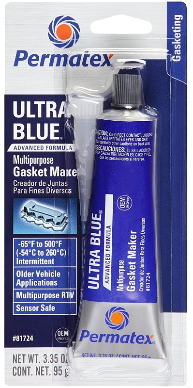 Permatex 81724 Gasket Maker, 3.35 oz Tube, Paste, Mild