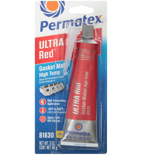 Permatex Ultra Red 81630 Gasket Maker, 3.35 oz, Paste