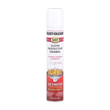 Rust-Oleum Stops Rust Gloss White Protective Enamel Spray Paint 24 oz, Pack of 6