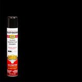 Rust-Oleum Stops Rust Turbo Spray System Gloss Black Protective Enamel Spray Paint 24 oz, Pack of 6