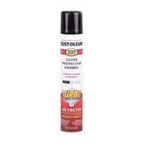 Rust-Oleum Stops Rust Turbo Spray System Gloss Black Protective Enamel Spray Paint 24 oz, Pack of 6