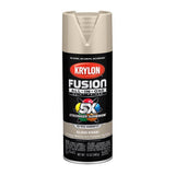 Krylon Fusion All-In-One Gloss Khaki Paint+Primer Spray Paint 12 oz, Pack of 6