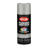 Krylon Fusion All-In-One Gloss Smoke Gray Paint+Primer Spray Paint 12 oz, Pack of 6