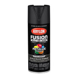 Krylon Fusion All-In-One Metallic Black Stainless Steel Paint+Primer Spray Paint 12 oz, Pack of 6