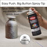 Krylon Fusion All-In-One Flat White Paint+Primer Spray Paint 12 oz, Pack of 6