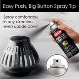 Krylon Fusion All-In-One Satin Black Paint+Primer Spray Paint 12 oz, Pack of 6
