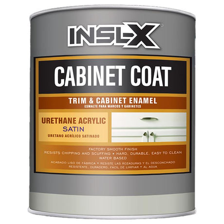 Insl-X Cabinet Coat Satin Base 3 Trim & Cabinet Enamel Interior 1 qt, Pack of 4