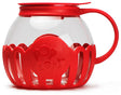 Ecolution Micro-Pop EKPRE-4230 DST Popcorn Popper, 3 qt Capacity, Glass, Red, Ergonomic Handle