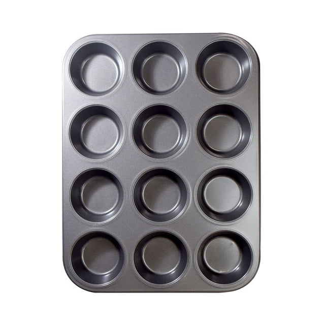Ecolution BakeIns Series EIGY-3812 Muffin Pan, 12 Cups Capacity, Carbon Steel, Dishwasher Safe: Yes