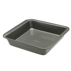 Ecolution BakeIns Series EIGY-7423 Cake Pan, Square, 9 in OAL, Carbon Steel, Non-Stick: Yes, Dishwasher Safe: Yes