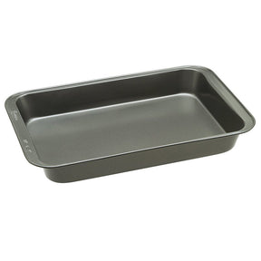 Ecolution BakeIns Series EIGY-7433 Cake Pan, Rectangular, 9 in OAL, Carbon Steel, Non-Stick: Yes, Dishwasher Safe: Yes