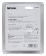 ProSource HD-PX065 High Security Padlock, Shrouded Shackle, 1/2 in Dia Shackle, 1-1/2 in H Shackle, Steel Shackle, Black