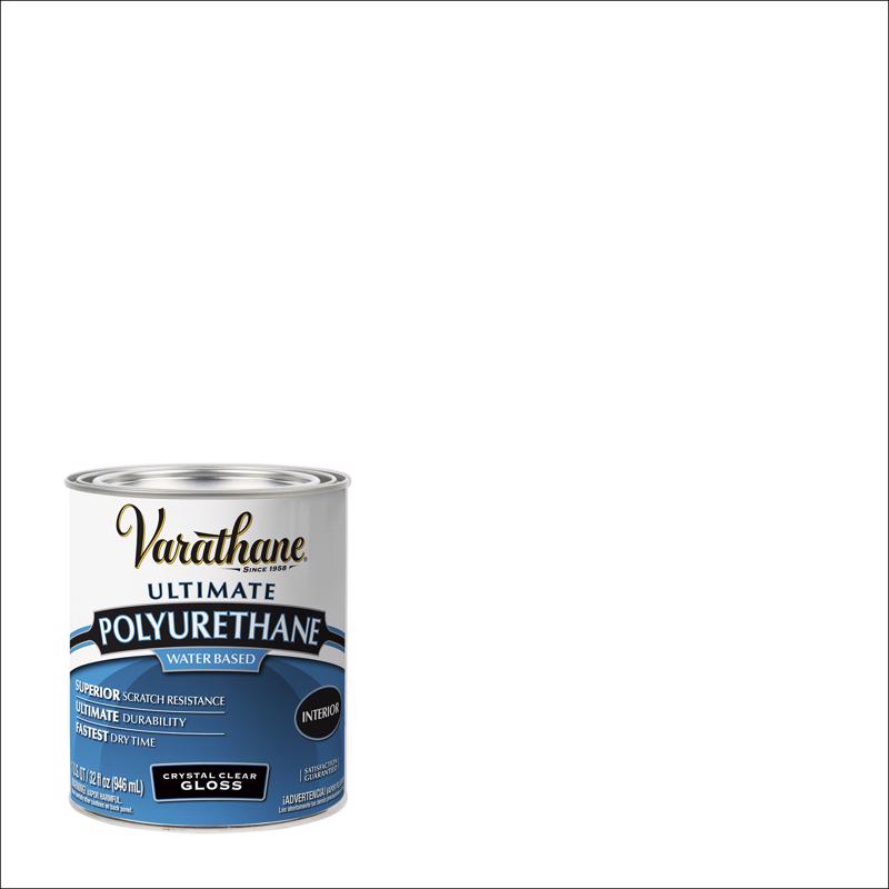 Varathane Interior Elite Diamond Finish Water Based Interior Semi-Gloss Crystal Clear Transparent 1, Pack of 2