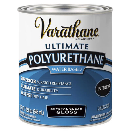 Varathane Interior Elite Diamond Finish Water Based Interior Semi-Gloss Crystal Clear Transparent 1, Pack of 2