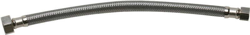 Fluidmaster B1F12 Water Supply Connector, 3/8 in Inlet, Compression Inlet, 1/2 in Outlet, FIP Outlet, 12 in L