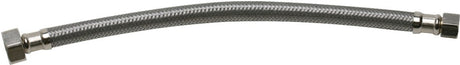 Fluidmaster B1F12 Water Supply Connector, 3/8 in Inlet, Compression Inlet, 1/2 in Outlet, FIP Outlet, 12 in L