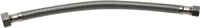Fluidmaster B1F12 Water Supply Connector, 3/8 in Inlet, Compression Inlet, 1/2 in Outlet, FIP Outlet, 12 in L