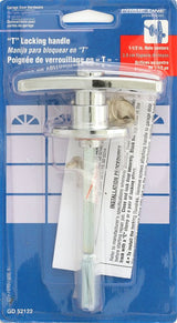 Prime-Line GD 52122 Garage Door Lock, 5/16 in L Shaft, Zinc, Chrome