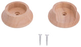 ProSource CL-P013L-PS Closet Pole Socket, Wood