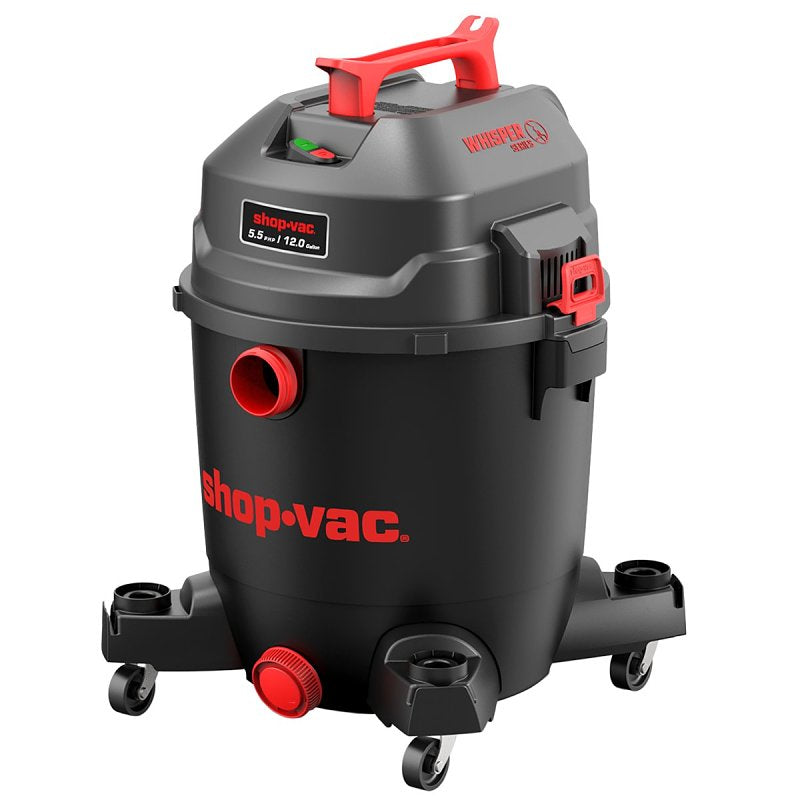 Shop-Vac 5430098 Quiet Wet and Dry Vacuum, 12 gal, 4.5 hp