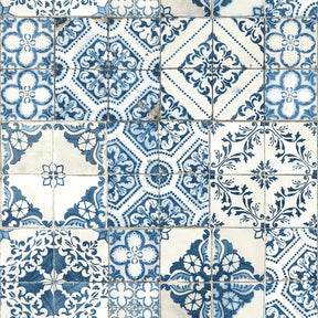 RoomMates 20.5 in. W X 16.5 in. L Mediterranian Tile Peel and Stick Wallpaper, Pack of 4