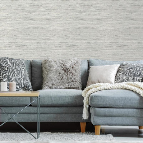 RoomMates 20.5 in. W X 16.5 in. L Grasscloth Peel and Stick Wallpaper, Pack of 4