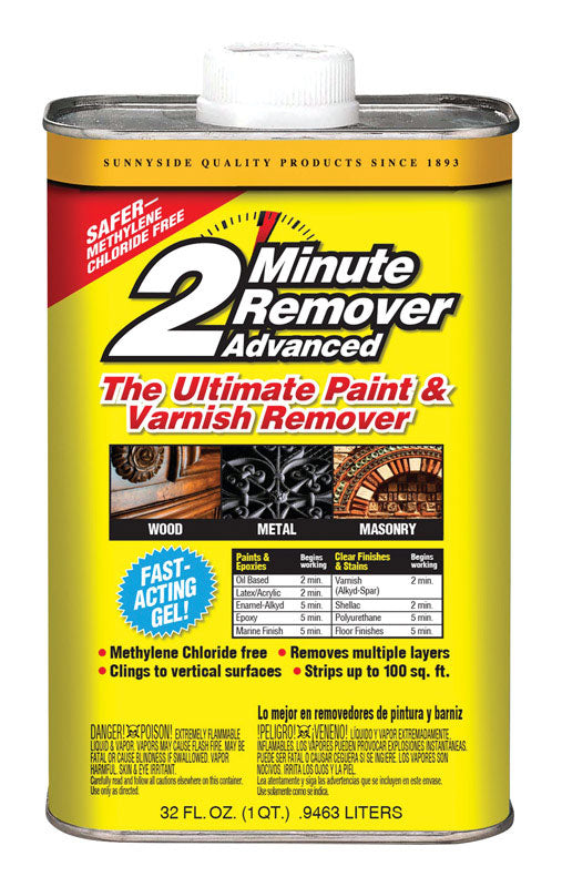 Sunnyside 2 Minute Remover Advanced Paint and Varnish Remover 1 qt, Pack of 6