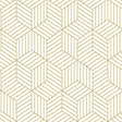 RoomMates 16.5 in. L Striped Hexagon Peel and Stick Wallpaper, Pack of 4