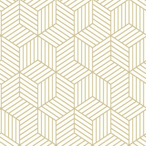 RoomMates 16.5 in. L Striped Hexagon Peel and Stick Wallpaper, Pack of 4