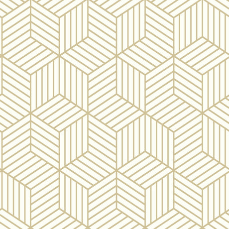 RoomMates 16.5 in. L Striped Hexagon Peel and Stick Wallpaper, Pack of 4