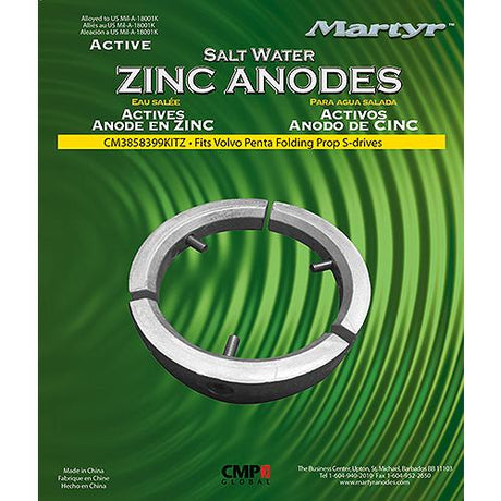 Volvo Penta Anode Kit - Zinc