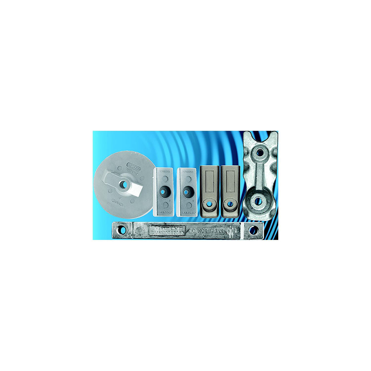 Martyr CM8M0116590KITA Mercury Verado Anode Kit Aluminum