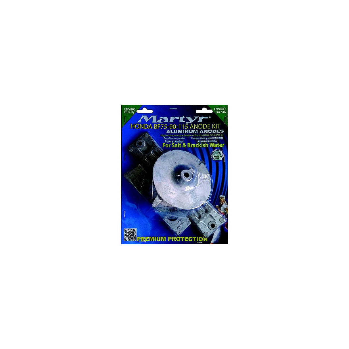 Martyr Anode Kit For Mercury Alpha I Generation II Drives 1991-Present (Contains 1-762145, 1-806105, 1-821629, 1-821631, 2-806189 and Fastening Hardware)