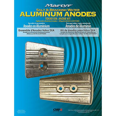 Martyr Limited Clearance Shaft Anode With Stainless Steel Allen Head, Zinc